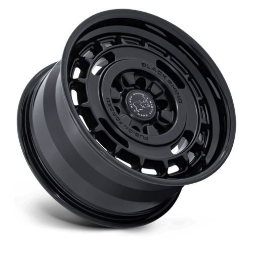 Black Rhino Hard Alloys BR600 VAGABOND 17x8.5 Matte Black with Gloss Black Lip Wheels