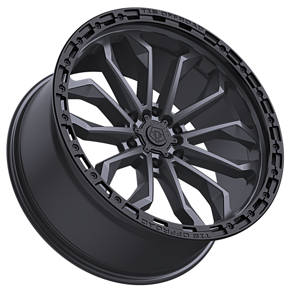 20X9 TIS 556AB OFF-ROAD WHEELS - 6X135 WITH +00 OFFSET - ANTHRACITE WITH BLACK LIP RING
