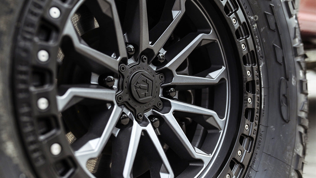 17X9 TIS 556AB OFF-ROAD WHEELS - 5X5.0(127) WITH -12 OFFSET - ANTHRACITE WITH BLACK LIP RING