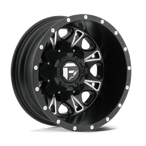 Fuel 1PC D513 Throttle 17x6.5 Inch Matte Black Milled Wheel with 8x200 Bolt Pattern and -140 Offset