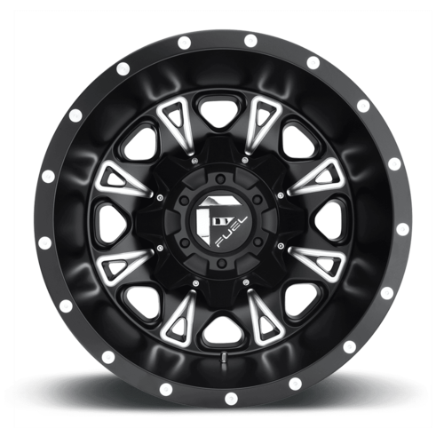 Fuel 1PC D513 Throttle 17x6.5 Matte Black Milled Wheel with 8x165.1 Bolt Pattern and -140 Offset