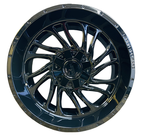 22X12 LEGION OFF-ROAD L2 WHEELS, -44 Offset, 8X170, GLOSS BLACK