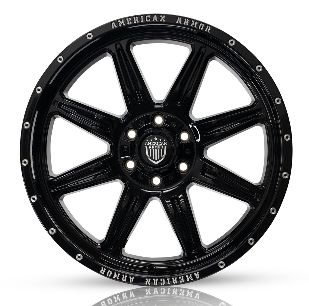 22X12 AMERICAN ARMOR A501 WHEELS 6X5.5(139.7) & 6X135 -44 Offset
