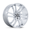 DUB 1PC DC275 BLAZE 26-Inch Chrome Wheel with 10-Inch Width and 6x139.7 Bolt Pattern