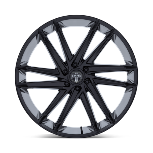 DUB 1PC DC275 BLAZE 24x10 Inch Gloss Black Alloy Wheel with 6x139.7 Bolt Pattern and +25 Offset