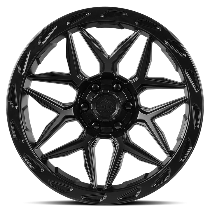 20X10 LOCK OFF-ROAD MATRIX WHEELS 6X5.5(139.7) & 6X135 -12 OFFSET - MATTE BLACK