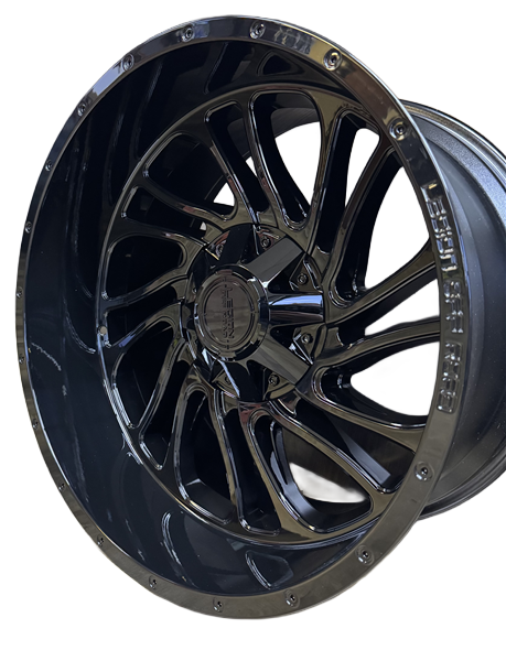 22X12 LEGION OFF-ROAD L2 WHEELS, -44 Offset, 8X170, GLOSS BLACK