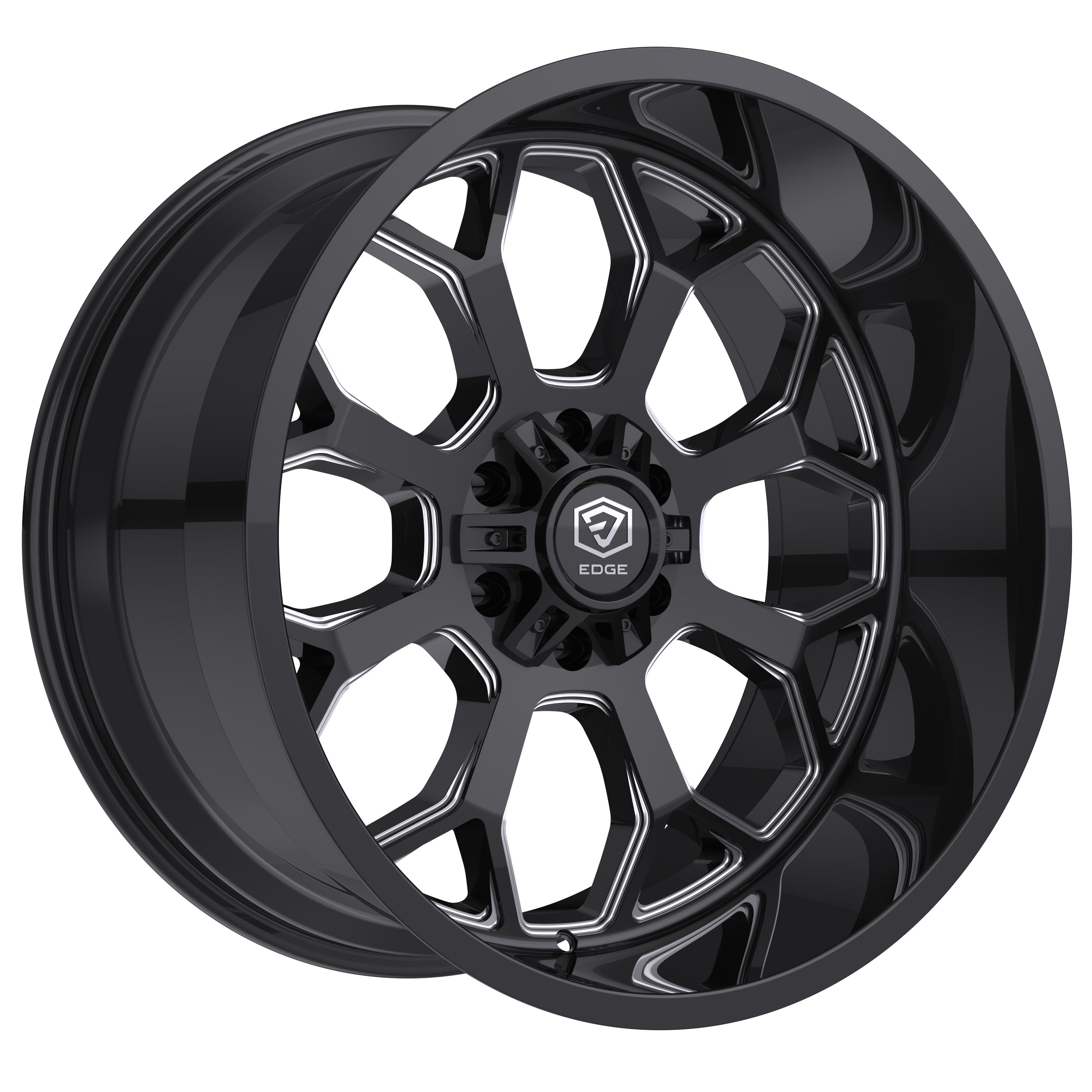 Edge Off Road 301BM 20x9 Cast Aluminum Wheel with 6x135 and 6x5.50 Bolt Pattern