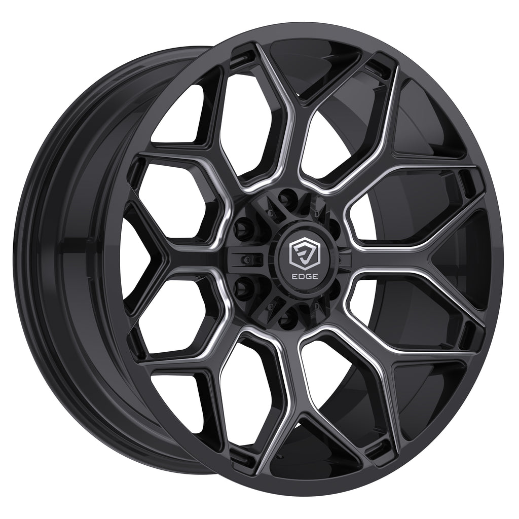 Edge Off Road 302BM 20x9 Cast Aluminum Wheel with 5x5.00 / 5x5.50 Bolt Pattern and +00 Offset