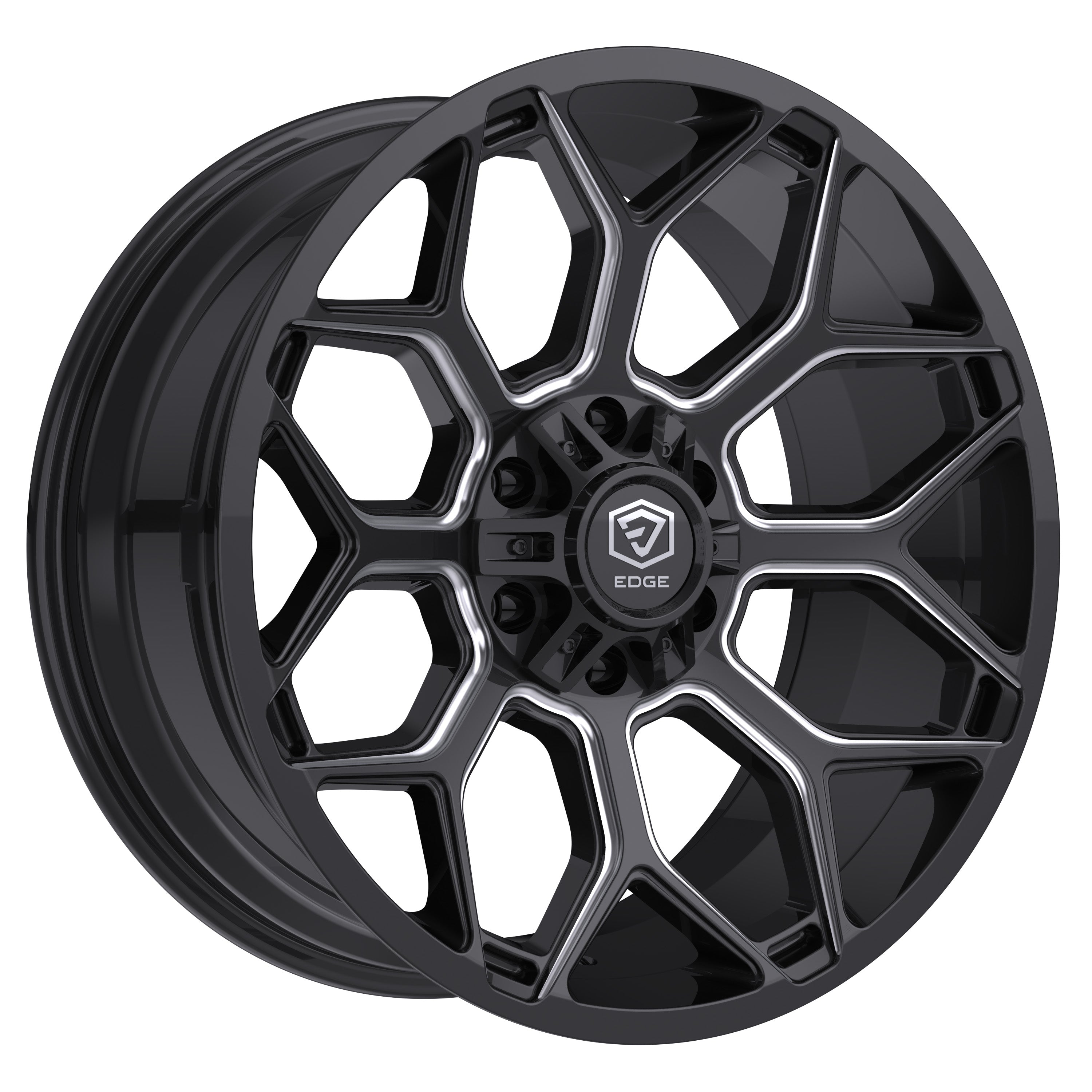 Edge Off Road 302BM 20x9 Cast Aluminum Wheel with 5x5.00 / 5x5.50 Bolt Pattern and +00 Offset