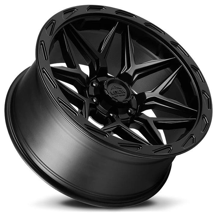 20X10 LOCK OFF-ROAD MATRIX WHEELS 6X5.5(139.7) & 6X135 -12 OFFSET - MATTE BLACK