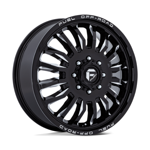 Fuel 1PC D868 ARC Dually 20x8.25 Gloss Black Milled Wheel with 8x200 Bolt Pattern and 142mm Center Bore