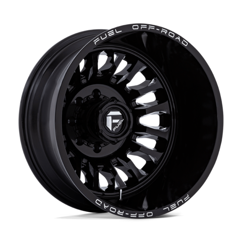 Fuel 1PC D868 ARC Dually 22x8.25 Inch Gloss Black Milled Wheel