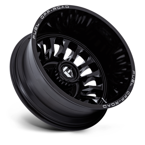 Fuel 1PC D868 ARC Dually 22x8.25 Inch Gloss Black Milled Wheel with 8x210 Bolt Pattern