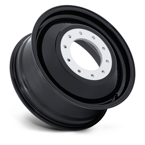 Fuel 1PC D503 DUALLY INNER 20x8.25 Inch Gloss Black Wheel with 10x225 Bolt Pattern and 114mm Offset