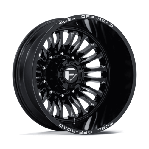 Fuel 1PC D868 ARC Dually 22x8.25 Inch Gloss Black Milled Off-Road Wheel