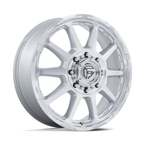 Fuel 1PC D912 Circuit Dually 20x8.25 Inch Wheel with Gloss Silver Finish and Machined Face