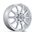 Fuel 1PC D912 Circuit Dually 24x8.25 Inch Wheel with Gloss Silver Machined Finish