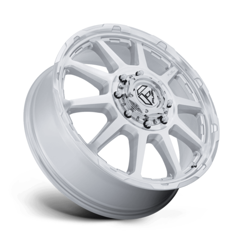 Fuel 1PC D912 Circuit Dually 24x8.25 Inch Wheel with Gloss Silver Machined Finish