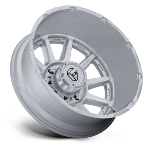 Fuel 1PC D912 Circuit Dually 22x8.25 Inch Wheel with Machined Face and Silver Finish