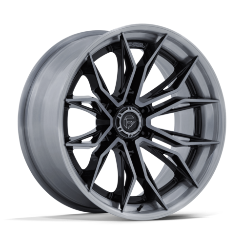 Fuel 1PC FC404 MUTINY 20x9 Inch Gloss Black with Brushed Dark Tint Wheel with 6x135 Bolt Pattern and +1 Offset