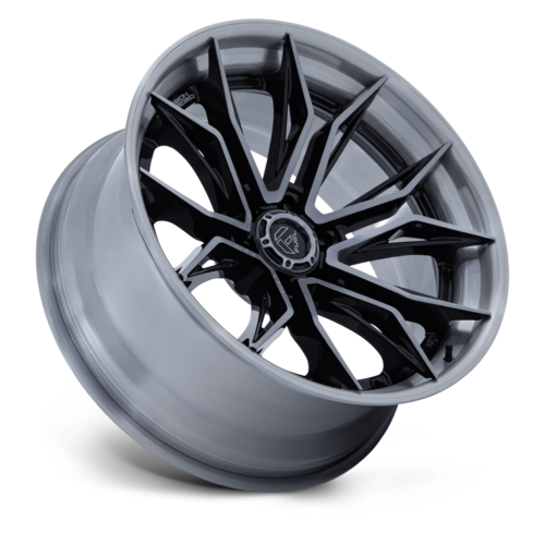 Fuel 1PC FC404 MUTINY 20x10 Black Gloss with Brushed Dark Tint Wheels - 6x135 Bolt Pattern, -18 Offset, 87.10 Center Bore