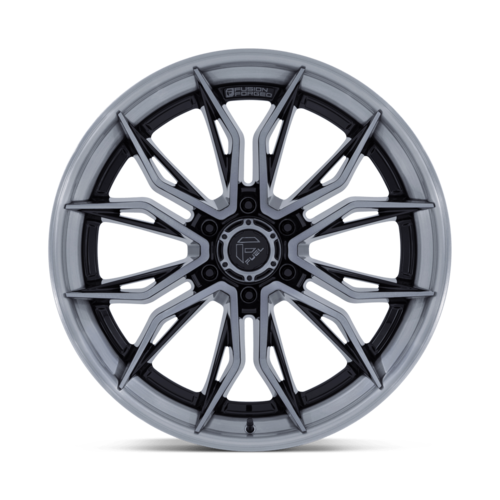 Fuel 1PC FC404 MUTINY 20x10 Inch Gloss Black with Brushed Dark Tint Wheel with -18 Offset and 6x139.7 Bolt Pattern