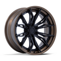 Fuel 1PC FC404 Mutiny 22x9.5 Matte Black with Gloss Bronze Lip Wheel
