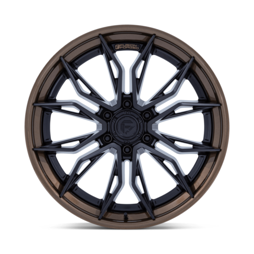 Fuel 1PC FC404 MUTINY 20x10 Matte Black with Gloss Bronze Lip Wheel