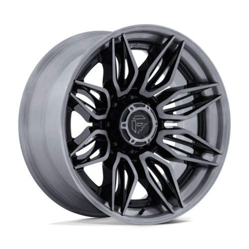 Fuel 1PC FC404 MUTINY 20x10 Wheel with Gloss Black Brushed Dark Tint Finish