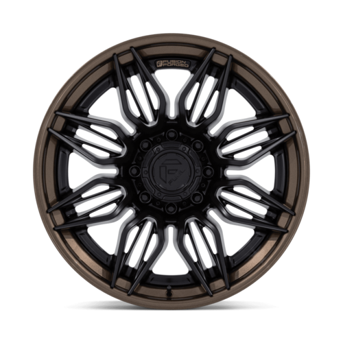 Fuel 1PC FC404 MUTINY 22x10 Matte Black with Gloss Bronze Lip Wheel