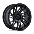 Fuel 1PC Dynamo 24x10 Matte Black with Gloss Black Lip Wheel - 6x139.7 Bolt Pattern, +0 Offset, 106.10 Center Bore