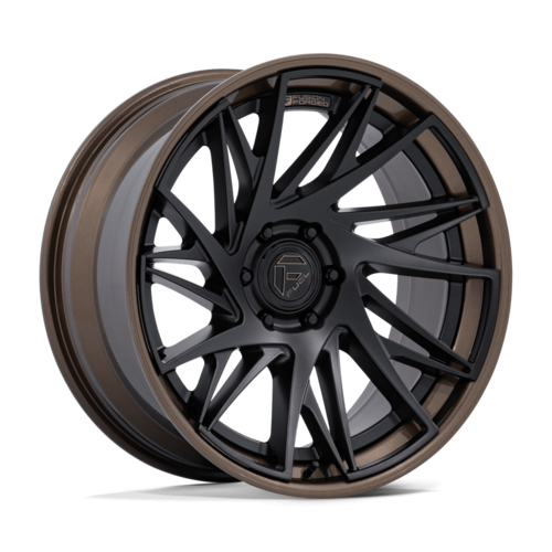 Fuel 1PC Dynamo 22x10 Matte Black with Gloss Bronze Lip Wheel - 6x135 Bolt Pattern, -18 Offset, 87.10 Center Bore