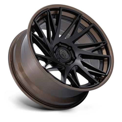 Fuel 1PC Dynamo 20x10 Matte Black with Gloss Bronze Lip Wheel - 6x139.7 Bolt Pattern, -18 Offset