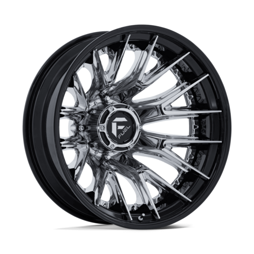 Fuel 1PC D407 Catalyst Dually 24x8.25 Chrome with Gloss Black Lip Wheel