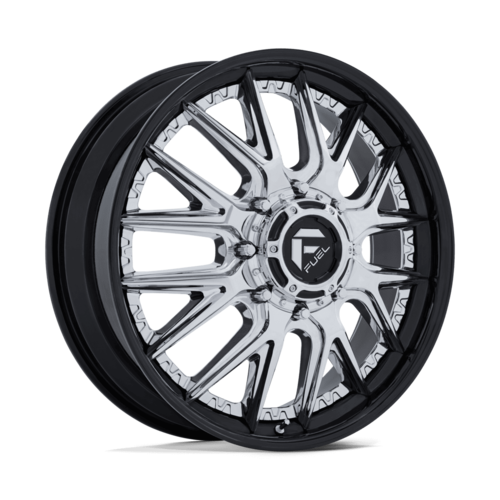 Fuel 1PC D407 Catalyst Dually 20x8.25 Chrome with Gloss Black Lip Wheel
