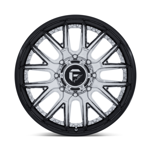 Fuel 1PC Catalyst Dually 22x8.25 Chrome with Gloss Black Lip, 8x210 Bolt Pattern, +105 Offset