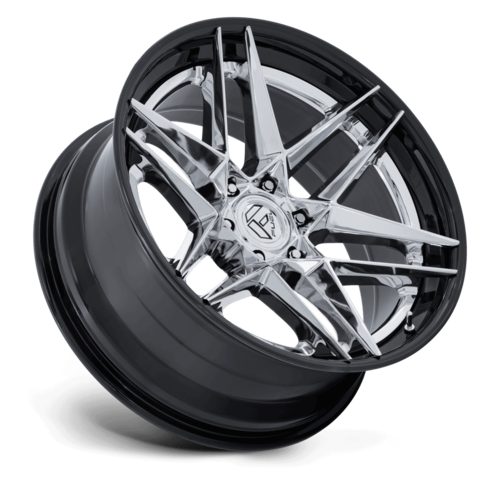 Fuel 1PC FC408 Flight 20x9 6x135 Chrome with Gloss Black Lip
