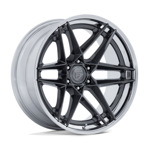 Fuel 1PC FC408 Flight 22x10 Inch Gunmetal Chrome Lip Wheel with -18 Offset and 6x139.7 Bolt Pattern
