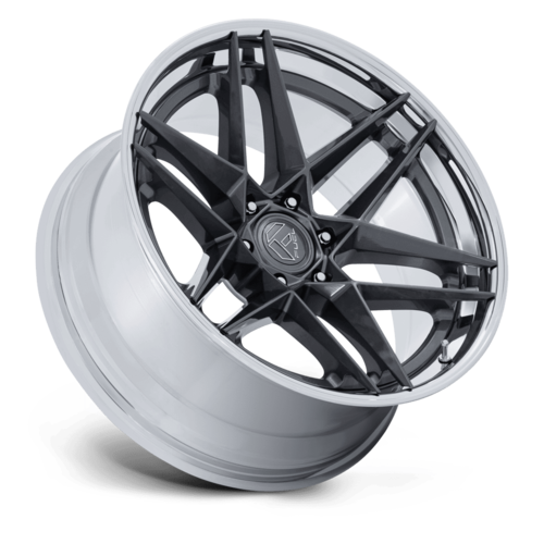 Fuel 1PC FC408 Flight 22x10 Inch Gunmetal Chrome Lip Wheel with -18 Offset and 6x139.7 Bolt Pattern