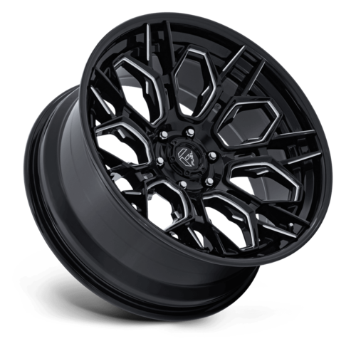 Fuel 1PC HIVE 22x9.5 Inch Gloss Black Milled Off-Road Wheel with 6x135 Bolt Pattern and 87.10mm Center Bore