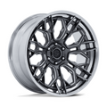 Fuel 1PC FC409 HIVE 22x9.5 Inch Gloss Gunmetal with Chrome Lip Wheel