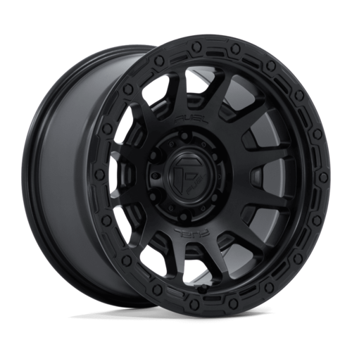 Fuel 1PC FC884 Fortress 18x9 Matte Black with Gloss Black Lip Wheel