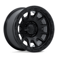 Fuel 1PC Fortress 18x9 Matte Black with Gloss Black Lip Wheel, 6x135 Bolt Pattern, +20 Offset