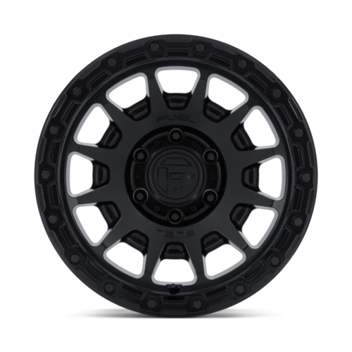Fuel 1PC Fortress 18x9 Matte Black with Gloss Black Lip Wheel, 6x135 Bolt Pattern, +20 Offset