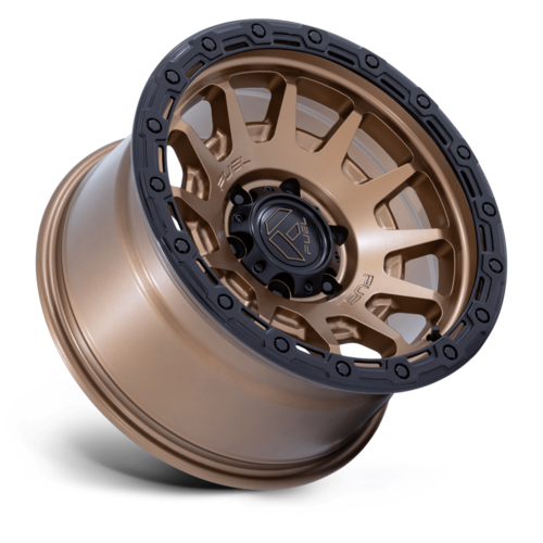 Fuel 1PC Fortress 18x9 Matte Bronze with Gloss Black Lip Wheel (Part FC884 FORTRESS)