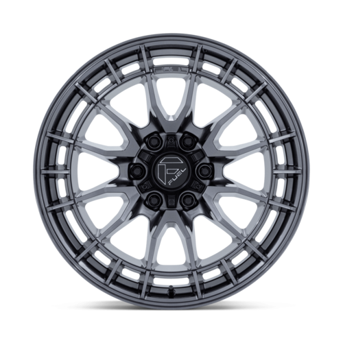 Fuel 1PC FC888 REVOLT 17x9 Gloss Gunmetal Wheel for 6x139.7 Bolt Pattern with +1 Offset