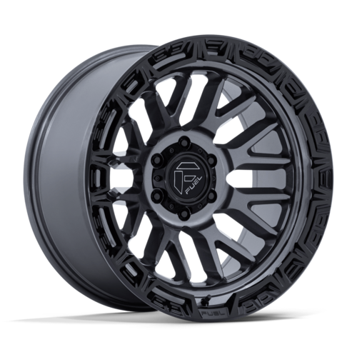 Fuel 1PC FC890 RAIL 20x10 Inch Gloss Gunmetal with Black Lip Wheel with 6x139.7 Bolt Pattern and -18 Offset