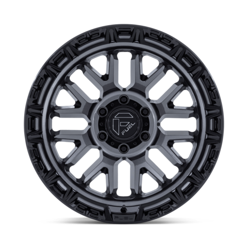 Fuel 1PC FC890 RAIL 20x9 Wheel with Gloss Gunmetal Finish and Black Lip