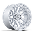 Fuel 1PC FC890 RAIL 20x10 Inch Gloss Silver Wheel with Machined Face and -18 Offset